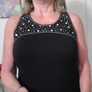 NWT Tank Top with Silver Embellishment Size XL